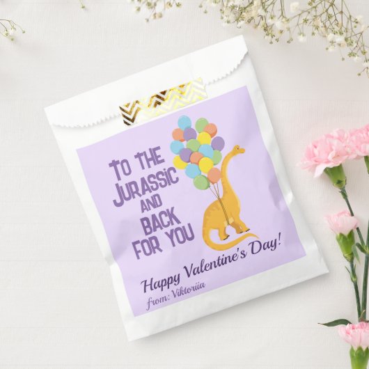 Schattigee grappige meisjes dinosaurusballonnen Va Bedankzakje (Gezegeld)