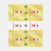 Schattigee Grappige Moderne Rudolph Kerstbomen Fleece Deken (Voorkant)