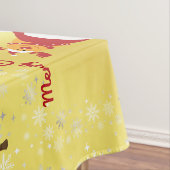 Schattigee Grappige Moderne Rudolph Kerstbomen Tafelkleed (Voorbeeld)