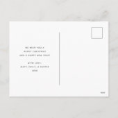 Schattigee Grappige Naughty List Pet Photo Christm Feestdagenkaart (Achterkant)