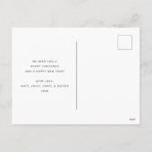 Schattigee Grappige Naughty List Pet Photo Christm Feestdagenkaart (Achterkant)