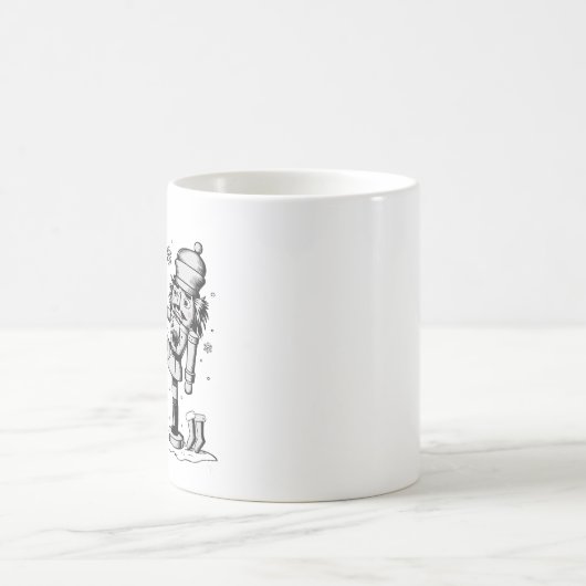 Schattigee grappige notenkrakers kerst koffiemok (Center)