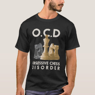 Schattigee Grappige OCD Obsessieve Schaakstoornis T-shirt
