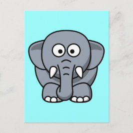Schattigee Grappige Olifant Briefkaart
