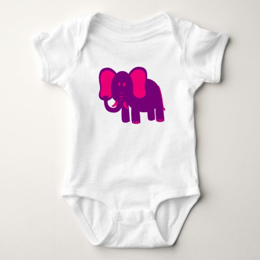 Schattigee Grappige Olifant Romper (Voorkant)