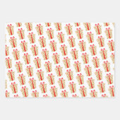 Schattigee Grappige Polka Dots Christmas Gift Box Inpakpapier Vel (Voorkant)