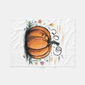 Schattigee grappige pompoen voor Halloween en Than Fleece Deken (Voorkant (Horizontaal))