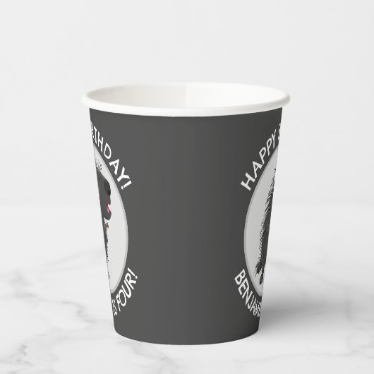 Schattigee grappige porcupine gepersonaliseerde ve papieren bekers (Links)