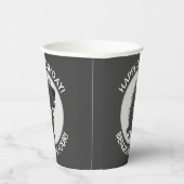 Schattigee grappige porcupine gepersonaliseerde ve papieren bekers (Rechts)