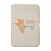 Schattigee Grappige Regenachtige Dag Cat Bath Mat (Voorkant Verticaal)