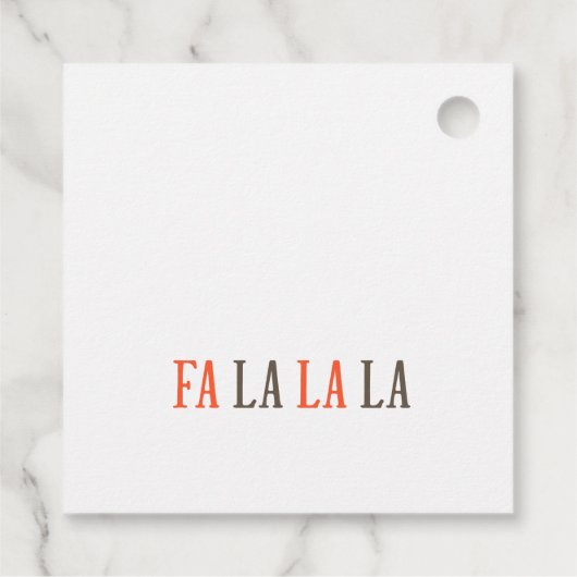 Schattigee Grappige Rode Winter Knetterende Kerst Bedankjes Labels (Achterkant)