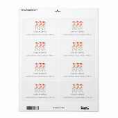 Schattigee Grappige Rode Winter Knetterende Kerst  Etiket (Full Sheet)