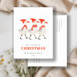 Schattigee Grappige Rode Winter Knetterende Kerst  Feestdagenkaart<br><div class="desc">Als u nog meer aanpassingen nodig hebt,  kunt u mij op yellowfebstudio@gmail.com vrij klikken.</div>