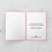 Schattigee Grappige Roze Schoen Man Vrouw Gelukkig Bedankkaart (Binnen)