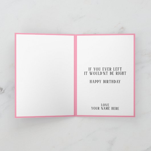 Schattigee Grappige Roze Schoen Man Vrouw Gelukkig Bedankkaart (Binnen)