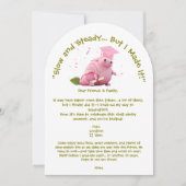 Schattigee Grappige Snail Foto Afstudeerfeest Kaart (Voorkant)