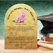 Schattigee Grappige Snail Foto Afstudeerfeest Kaart