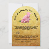 Schattigee Grappige Snail Foto Afstudeerfeest Kaart (Voorkant)