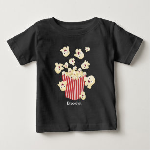 Schattigee grappige springen popcorn cartoon