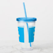 Schattigee grappige springen popcorn cartoon acryl drinkbeker (Links)