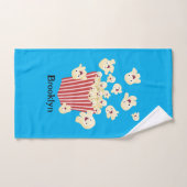 Schattigee grappige springen popcorn cartoon bad handdoek (Handdoek)