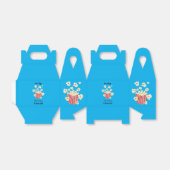 Schattigee grappige springen popcorn cartoon bedankdoosjes (Uitgevouwen)