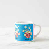 Schattigee grappige springen popcorn cartoon espresso kop (Rechts)