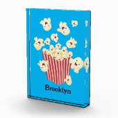 Schattigee grappige springen popcorn cartoon fotoblokken (Rechts)