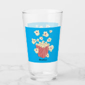 Schattigee grappige springen popcorn cartoon glas (Voorkant)