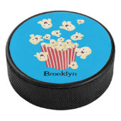 Schattigee grappige springen popcorn cartoon hockey puck (3/4)