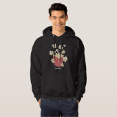 Schattigee grappige springen popcorn cartoon hoodie (Voorkant volledig)