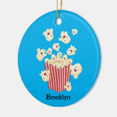 Schattigee grappige springen popcorn cartoon keramisch ornament (Links)