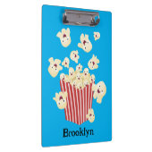 Schattigee grappige springen popcorn cartoon klembord (Rechts)