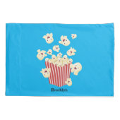 Schattigee grappige springen popcorn cartoon kussensloop (Achterkant)