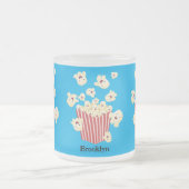 Schattigee grappige springen popcorn cartoon matglas koffiemok (Center)