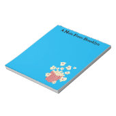 Schattigee grappige springen popcorn cartoon notitieblok (Linkerzijde)