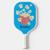 Schattigee grappige springen popcorn cartoon pickleball paddle (Voorkant)