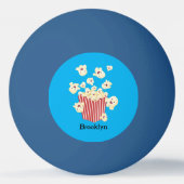 Schattigee grappige springen popcorn cartoon pingpongbal (Voorkant)