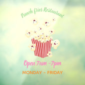 Schattigee grappige springen popcorn cartoon raamsticker (Vel 3)