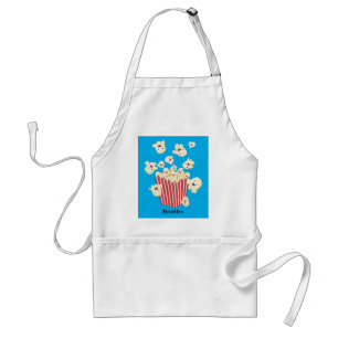 Schattigee grappige springen popcorn cartoon standaard schort