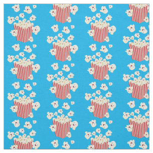 Schattigee grappige springen popcorn cartoon stof