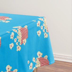 Schattigee grappige springen popcorn cartoon tafelkleed