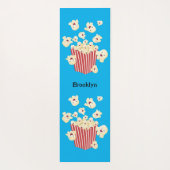 Schattigee grappige springen popcorn cartoon yogamat (Achterkant)