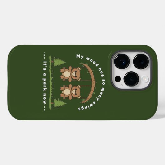 Schattigee grappige stemmingswisselingen Case-Mate iPhone case (Achterkant (horizontaal))