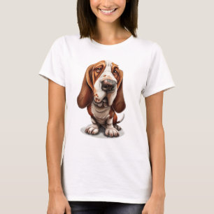 Schattigee Grappige stijlvolle Cartoon karikatuur  T-shirt