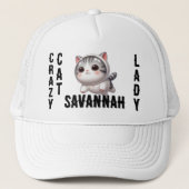 Schattigee Grappige Tabby Space Astronaut Crazy Ca Trucker Pet (Voorkant)