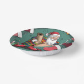 Schattigee grappige vader kerst papieren kommen (Gebogen)