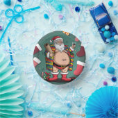 Schattigee grappige vader kerst papieren kommen (Feest)