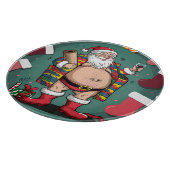 Schattigee grappige vader kerst snijplank (Hoek)