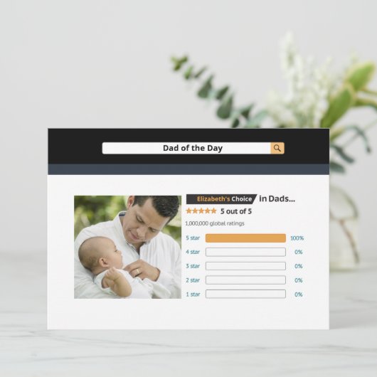 Schattigee Grappige Vaderdag Beste Pap Kaart (Staand voorkant)